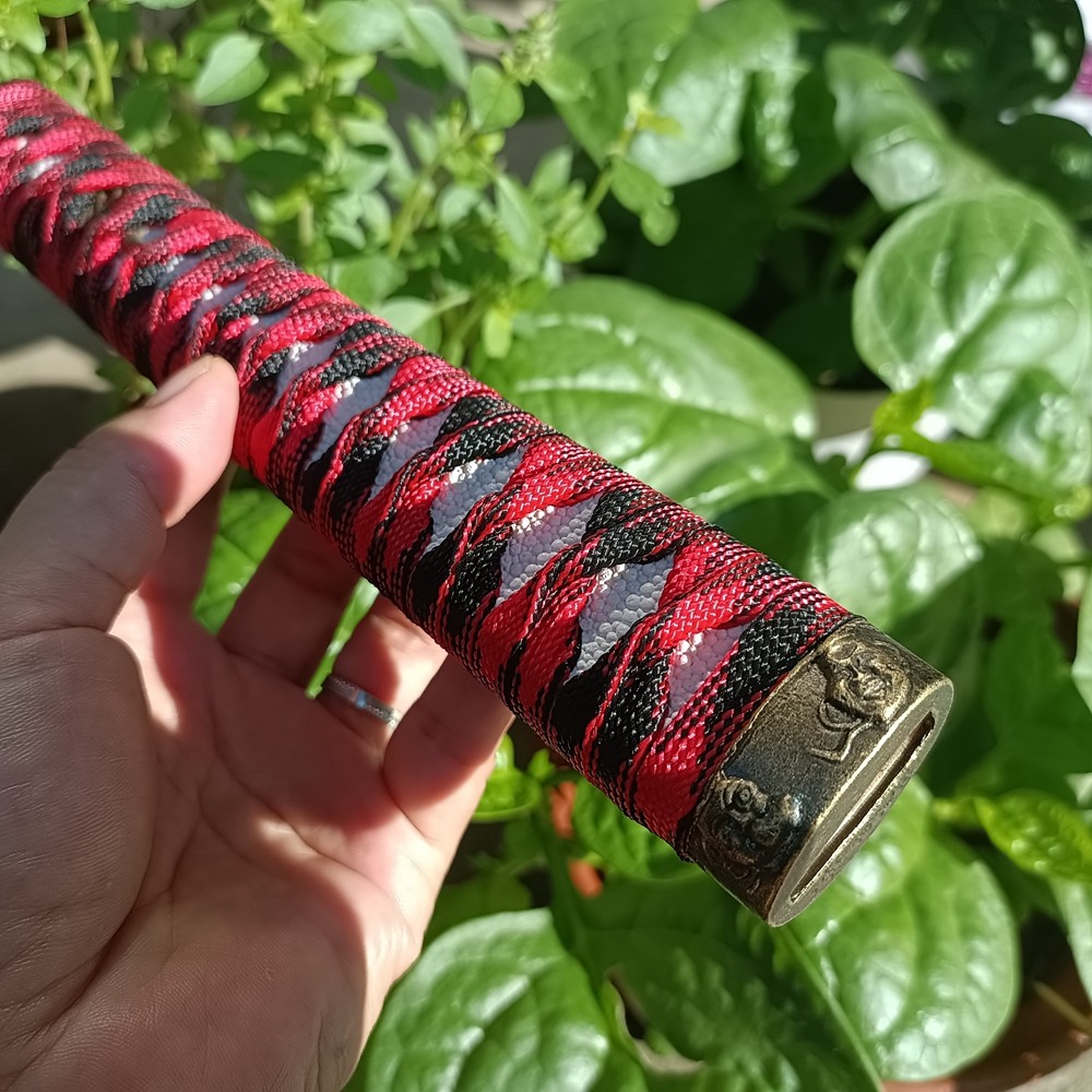 26.5CM Black &Red Ito Handle Tsuka #1601