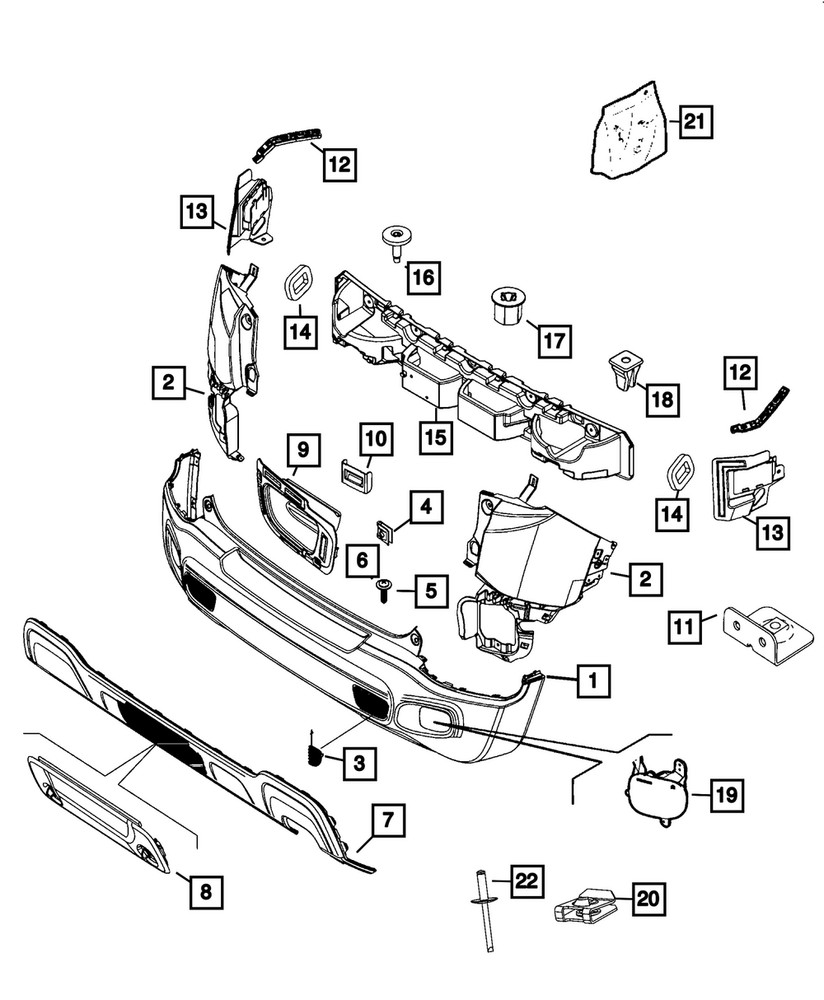 Genuine Mopar Sensor Mounting Bracket Left 68623689AA