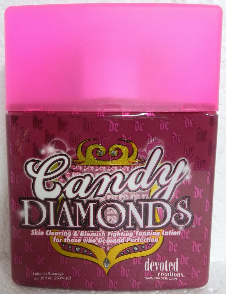 CANDY DIAMONDS BLEMISH FIGHTING  BRONZER TANNING BED LOTION BY DEVOTED CREATIONS