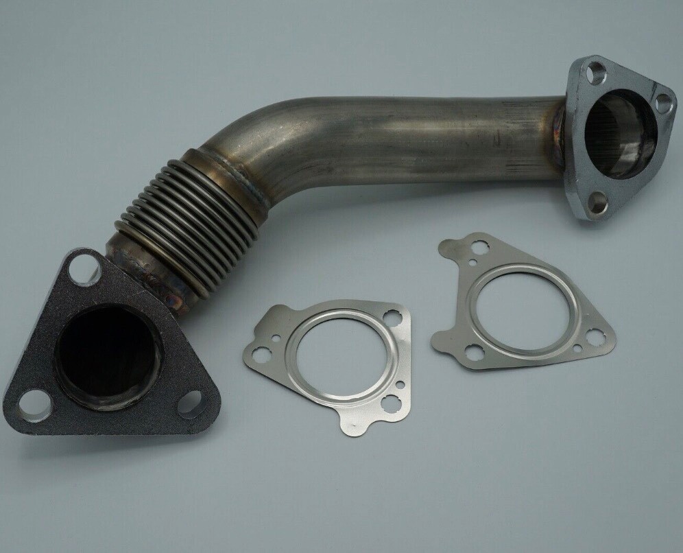 6.6L Duramax Heavy Duty Upgraded 304SS Up Pipes W/ Gaskets For 01-16 GMC Chevy