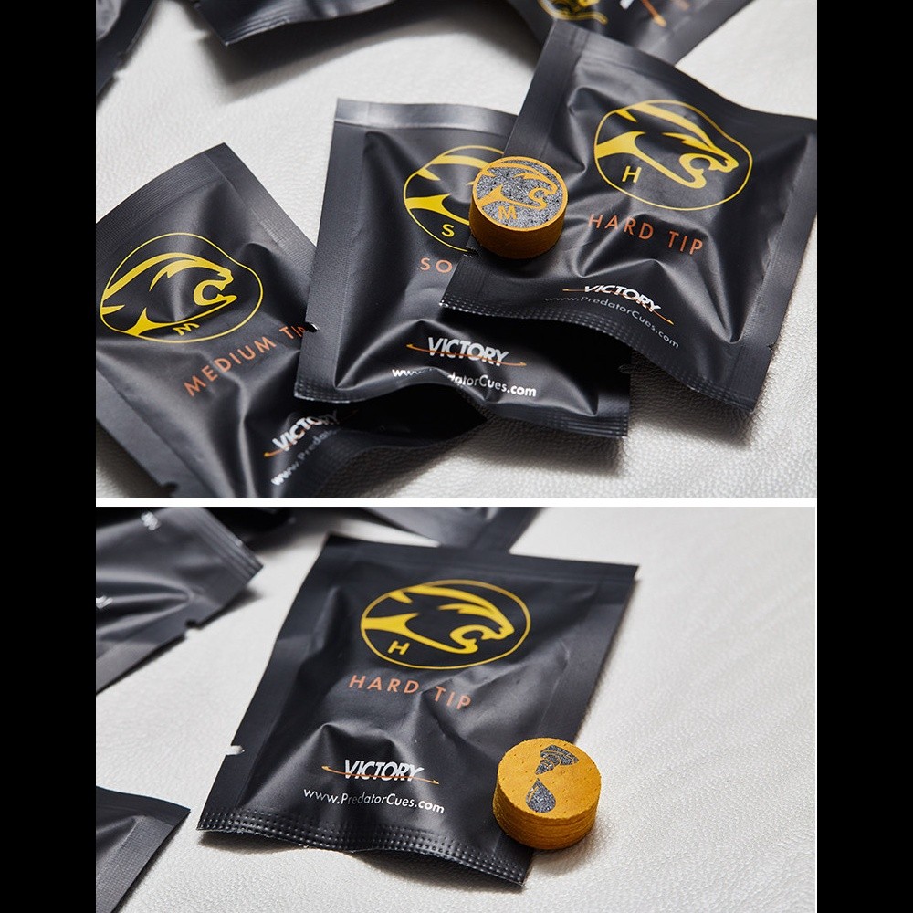 Predator Victory Tip M (Medium) - Premium 8-Layer Pool Cue Tip 14MM