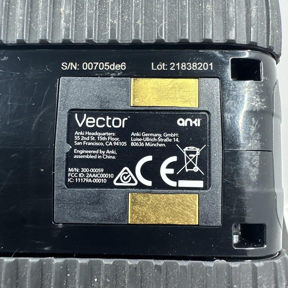 Anki Vector Home Robot (300-00059) Tested Turns On And Talks Missing Cube