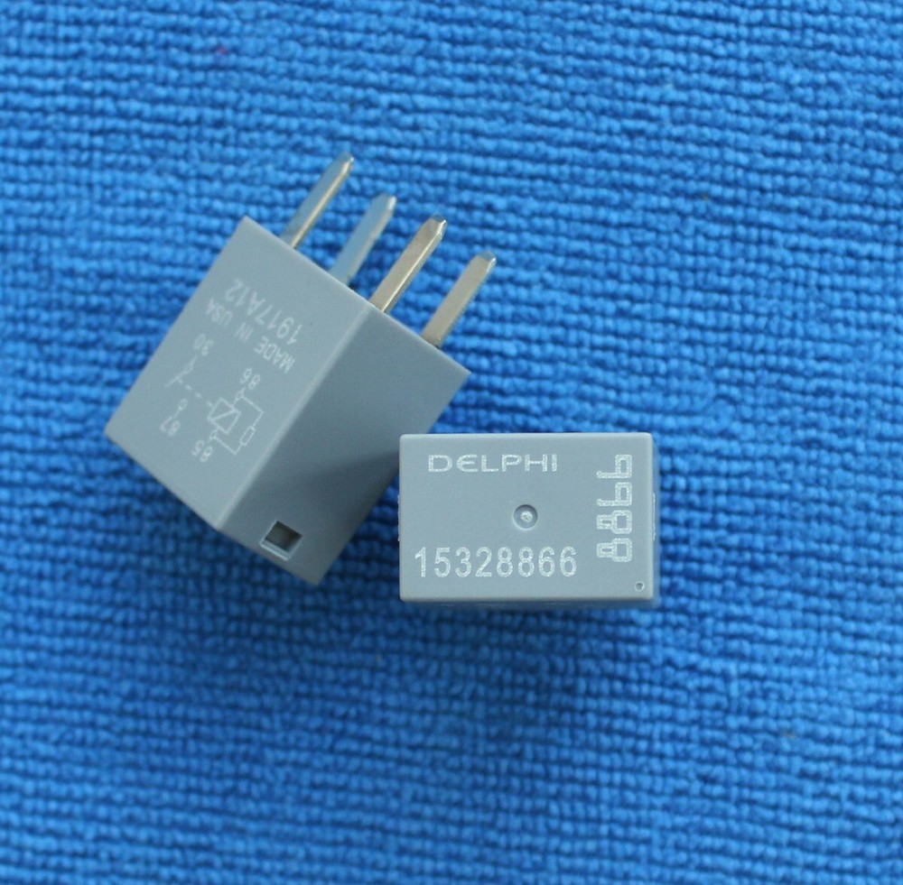 2pcs DELPHI 15328866 Power Relay 4 Pin
