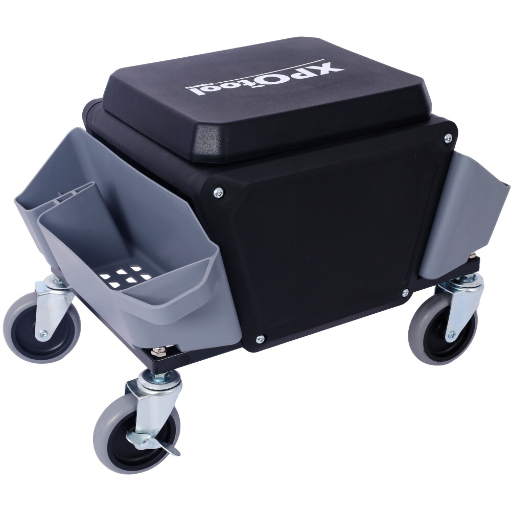Heavy Duty Mechanic Stool Rolling Creeper with Soft Rubber Cushion Seating