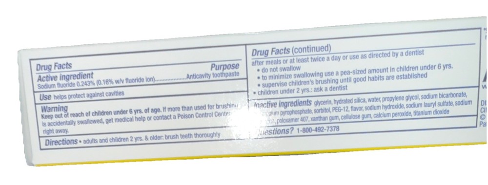 Crest Value 6 Toothpaste Baking Soda & Peroxide-Whitening Fresh Mint-5.7oz Each.