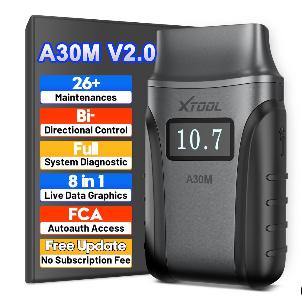 2026 New XTOOL A30M Bidirectional OBD2 Scanner All System Diagnostic Code Reader