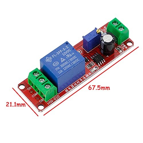 1 PCS NE555 Timer Switch Adjustable Module Time Delay Relay Module DC Delay 12V