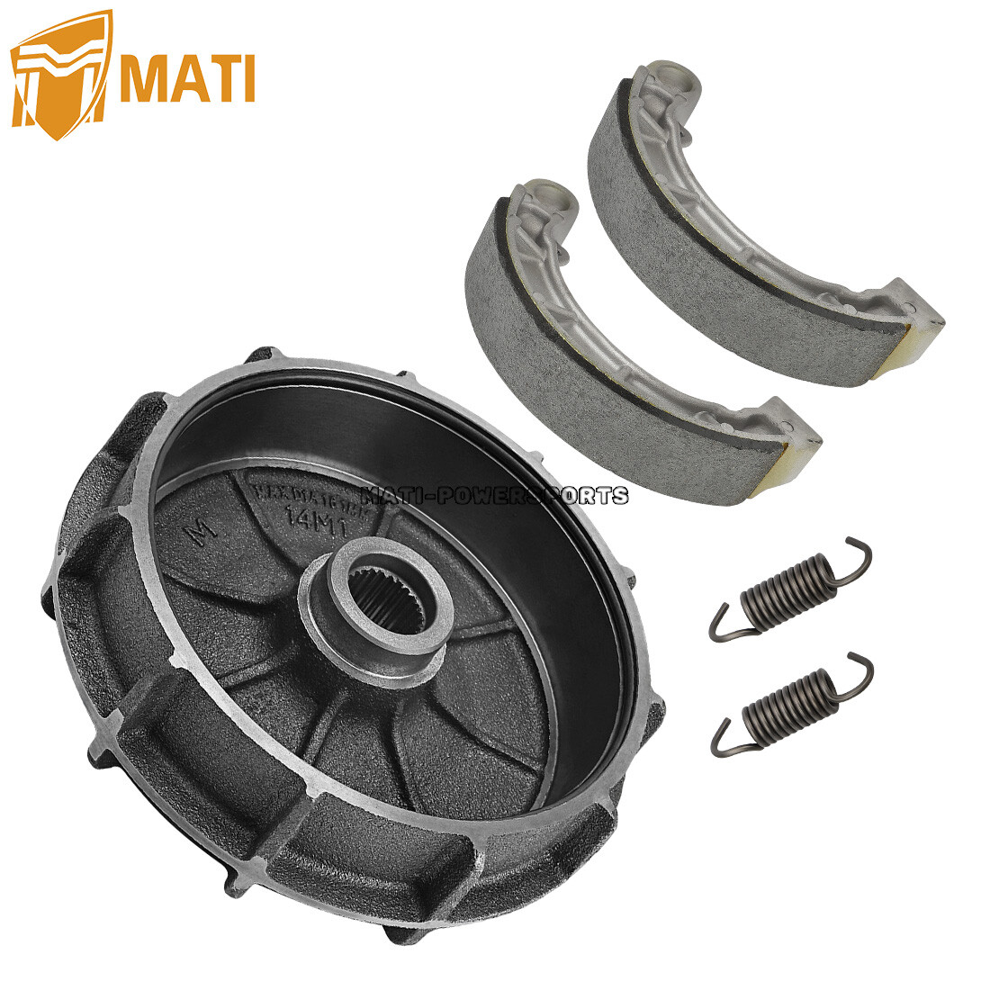 Rear Brake Drum Hub Plate Cover Shoes Kit for Honda Foreman 500 520 Rancher 420