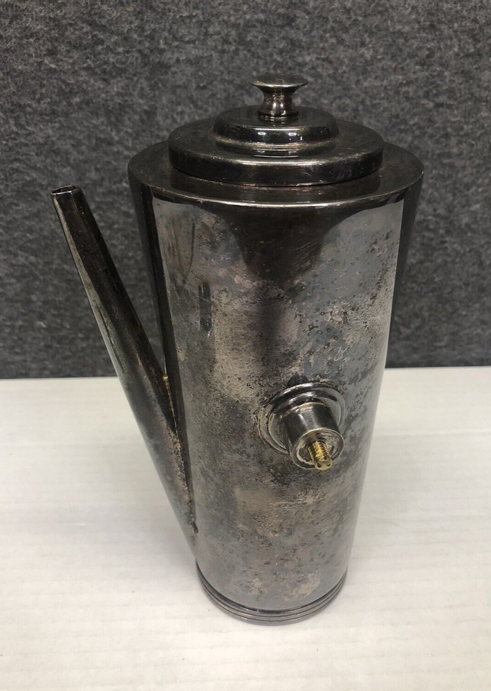Restoration Hardware Gentleman’s Coffee Server Silver Plated (No Handle, Patina)