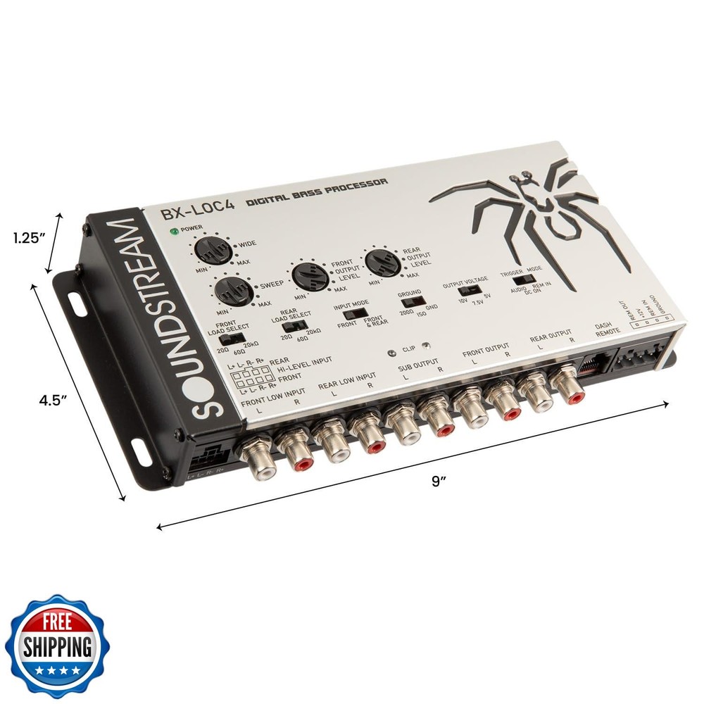 Soundstream Premium Bass Processor with Line Driver/Line Converte
