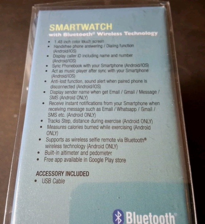 Craig Bluetooth SmartWatch CC430 NIB