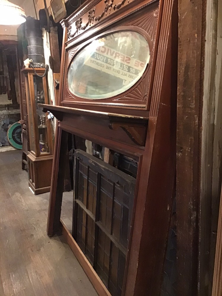 fireplace mantle