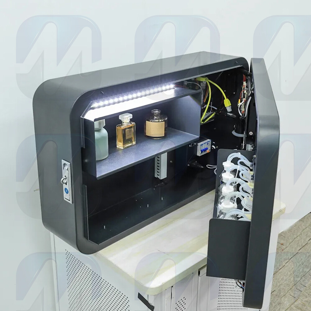 Wall Mounted Smart Operated Perfume Spray Vending Machine With Card Reader
