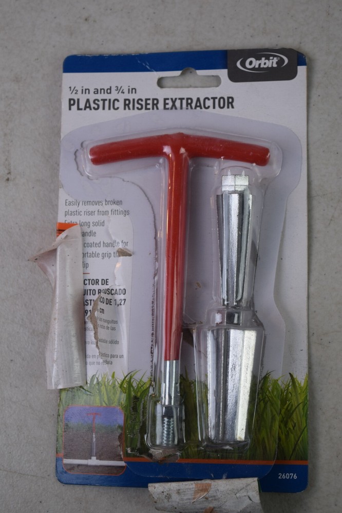Orbit Sprinkler System 1/2" and 3/4" Plastic Nipple Extractor