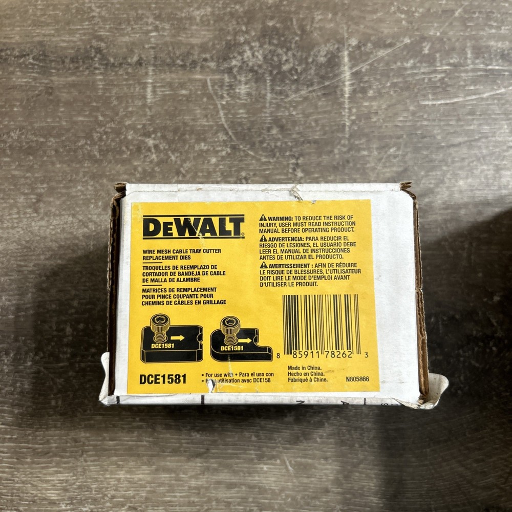 Dewalt DCE1581   2-Pc Rep Wire Mesh Cable Tray Cutting Dies