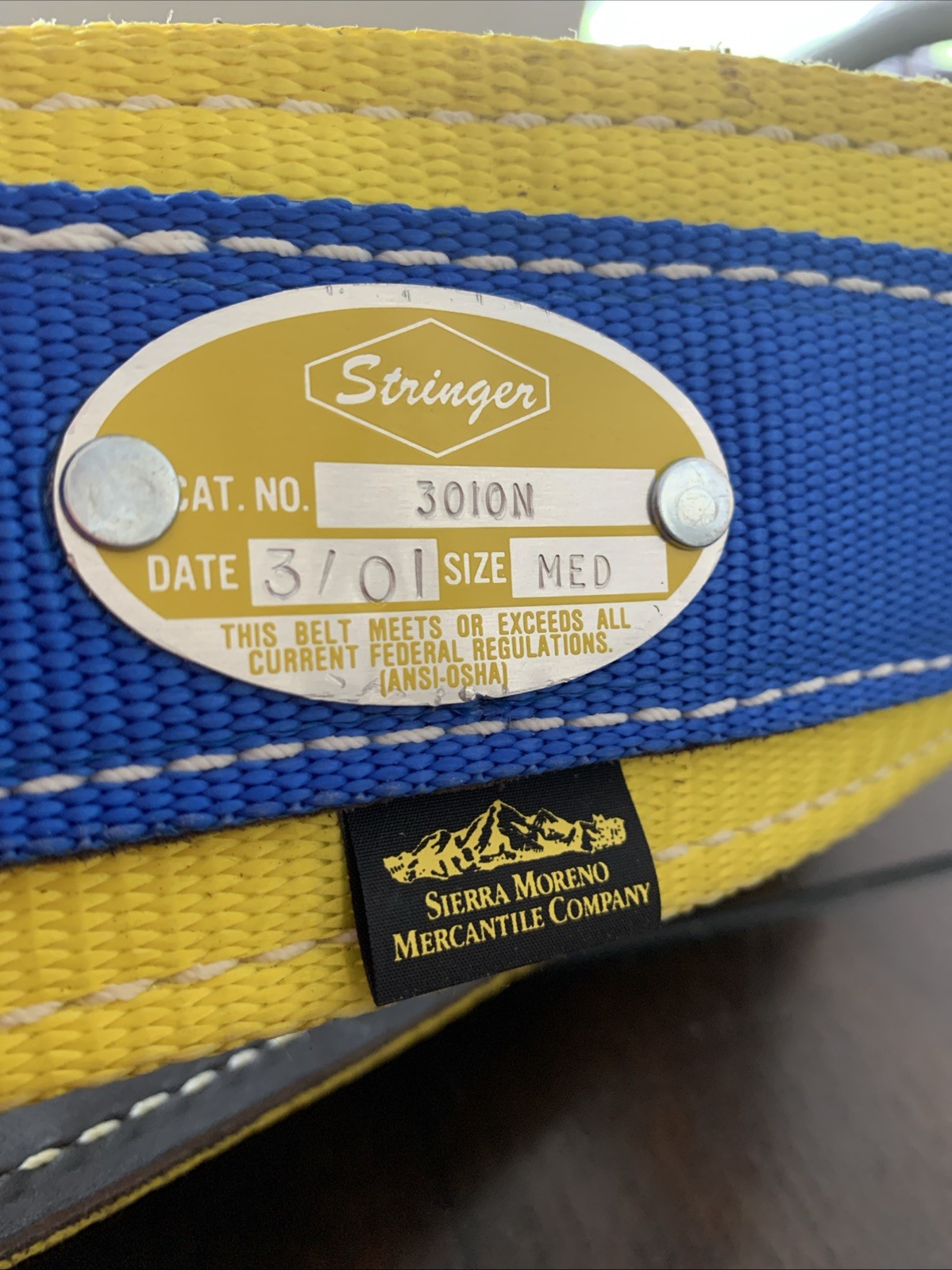 Tree Climbing Harness Stringer Medium Sierra Moreno Mercantile Company New