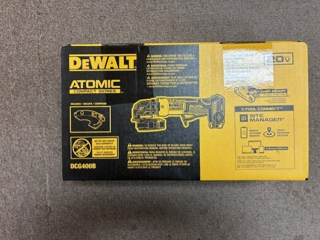 DEWALT ATOMIC 20V MAX 4 Inch Angle Grinder (Bare Tool) DCG400B CORDLESS