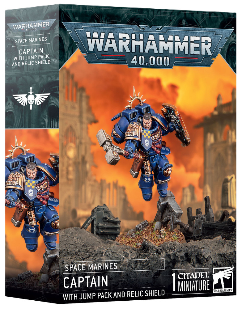 Captain with Jump Pack and Relic Shield