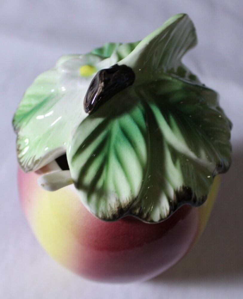 Vintage peach preserves / jar server