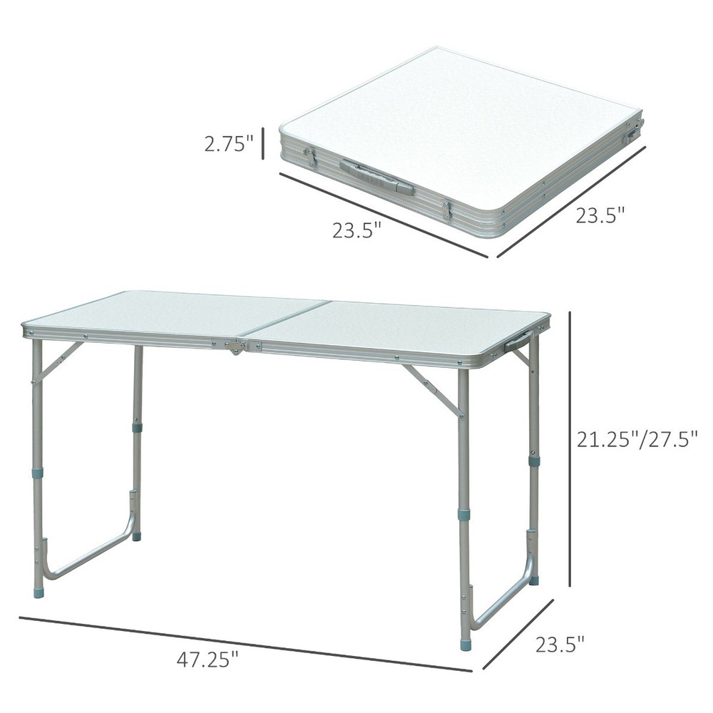 Aluminum Lightweight Portable Folding Easy Clean Camping Table