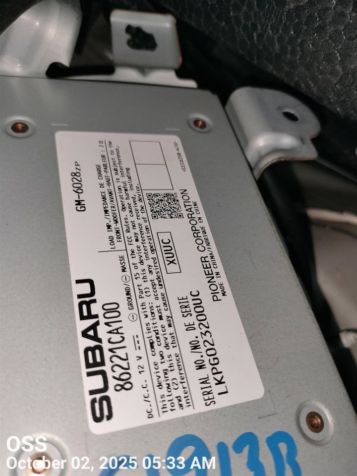 CONTROL PANEL OEM 13-16 SCION FR-S 1YR WRNTY