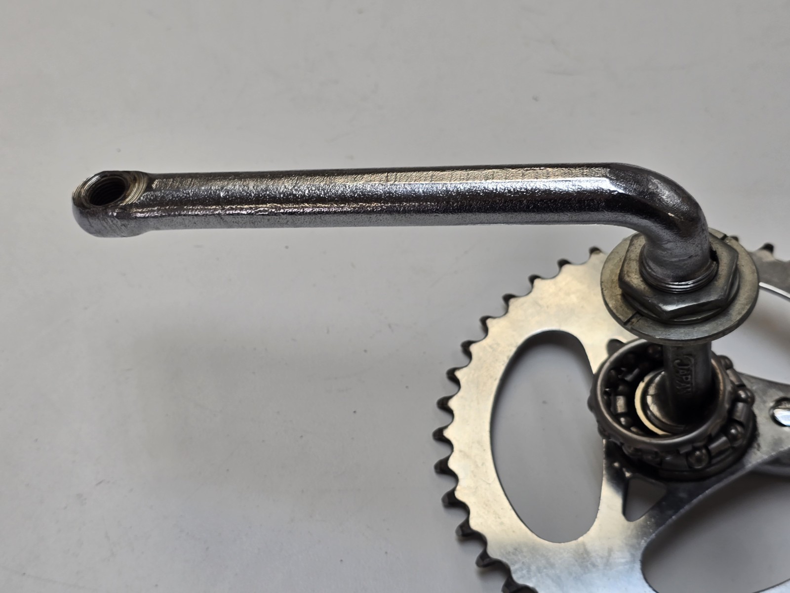 1981 Takagi Crankset One Piece 175MM x 24TPI Three Arrow Sprocket Old Scool BMX