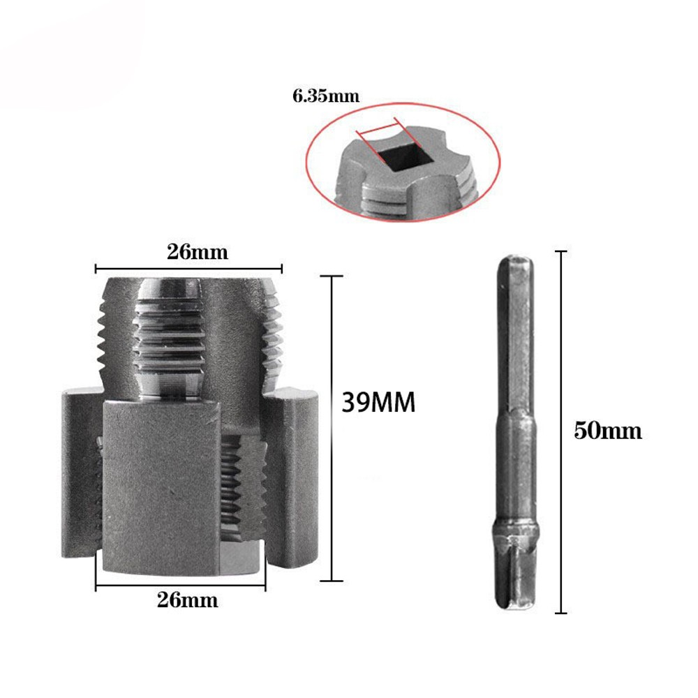 PVC Pipe Threader Kit With Internal & External Threading Tool - USA Standard