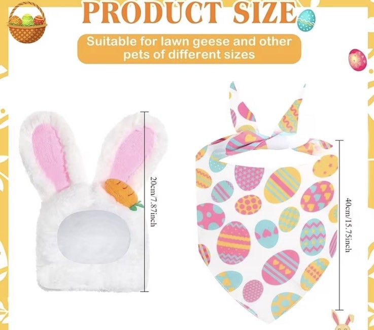 🐰New Easter Bunny Themed Porch Goose Outfit