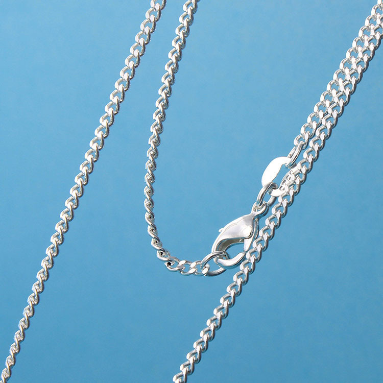 Wholesale 10pcs 925 Sterling Solid Silver Plated 2mm Curb Chain Necklace 16"-30"
