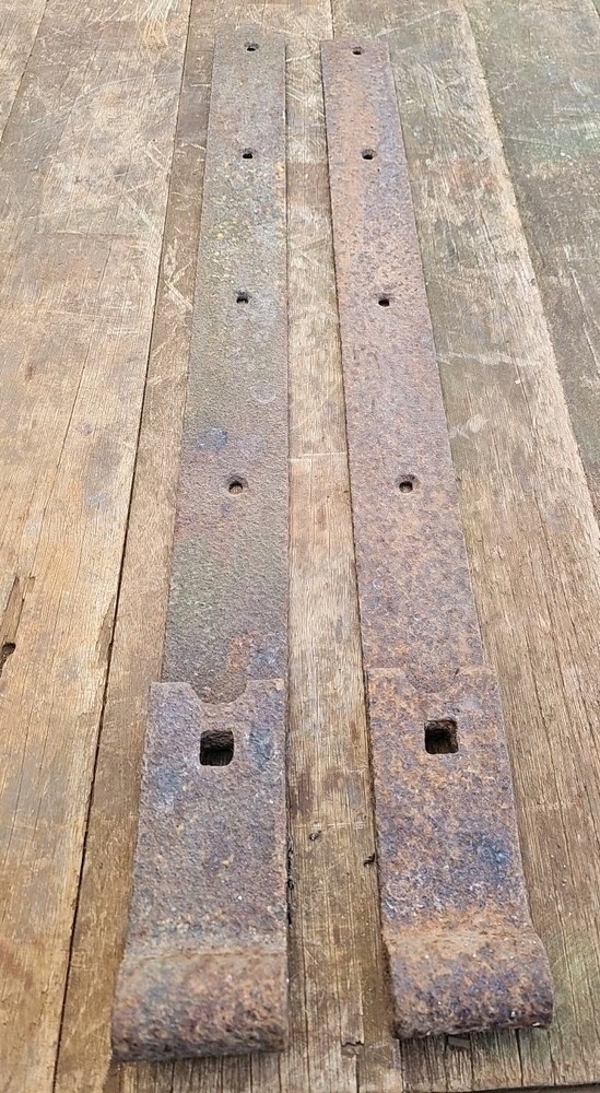 Old Cast Iron Strap Gate Door Pin Hinges Handmade