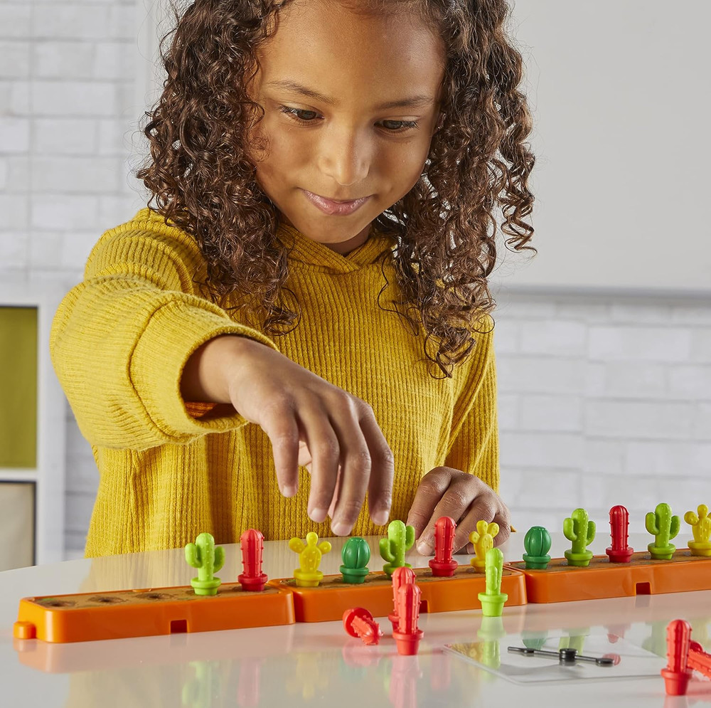 Cactus Counting Desert Math Activity Set, Ten Frame Math Manipulatives, Color Co