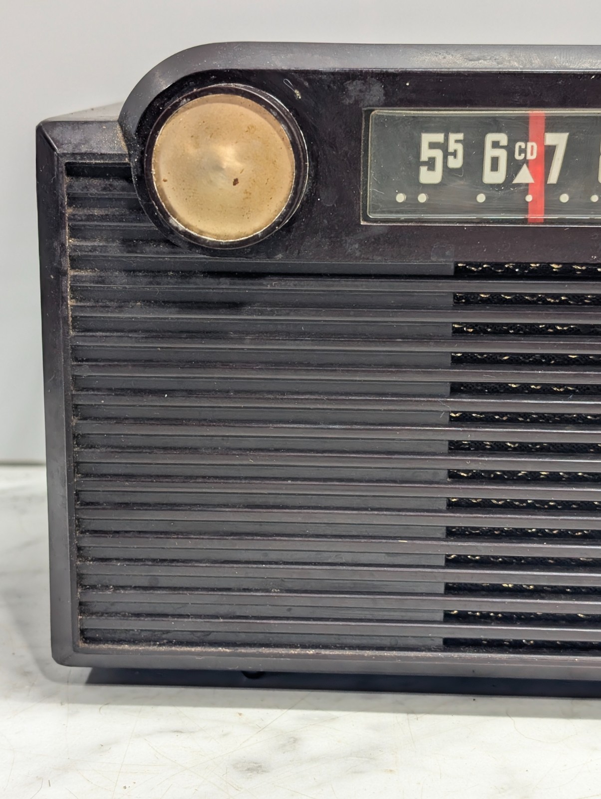 Vintage 1950's Admital MCM AM Radio Table Top 5G32N Model #