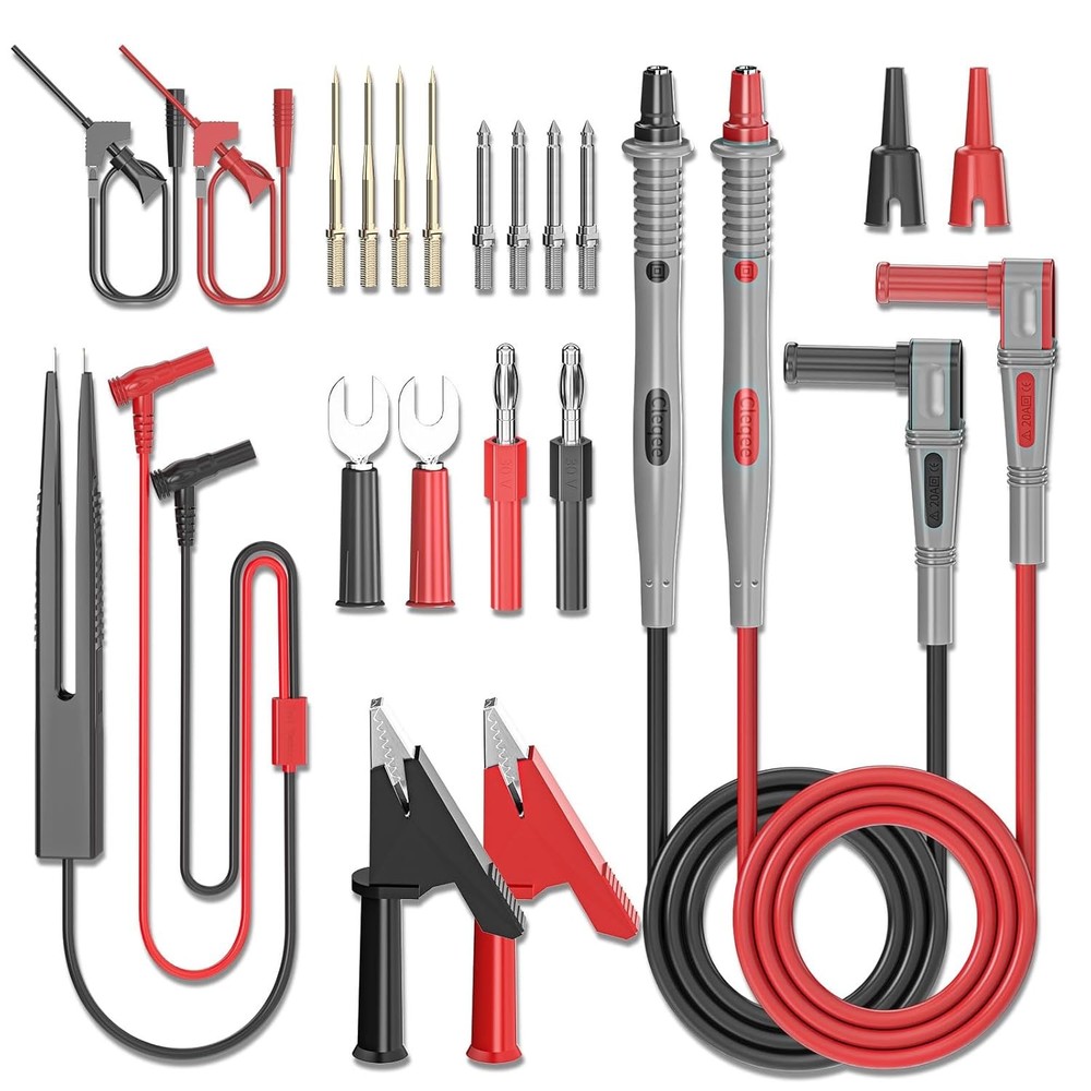 Goupchn Multimeter Test Leads Kit 21PCS Digital Electrical Testing Probes Set wi