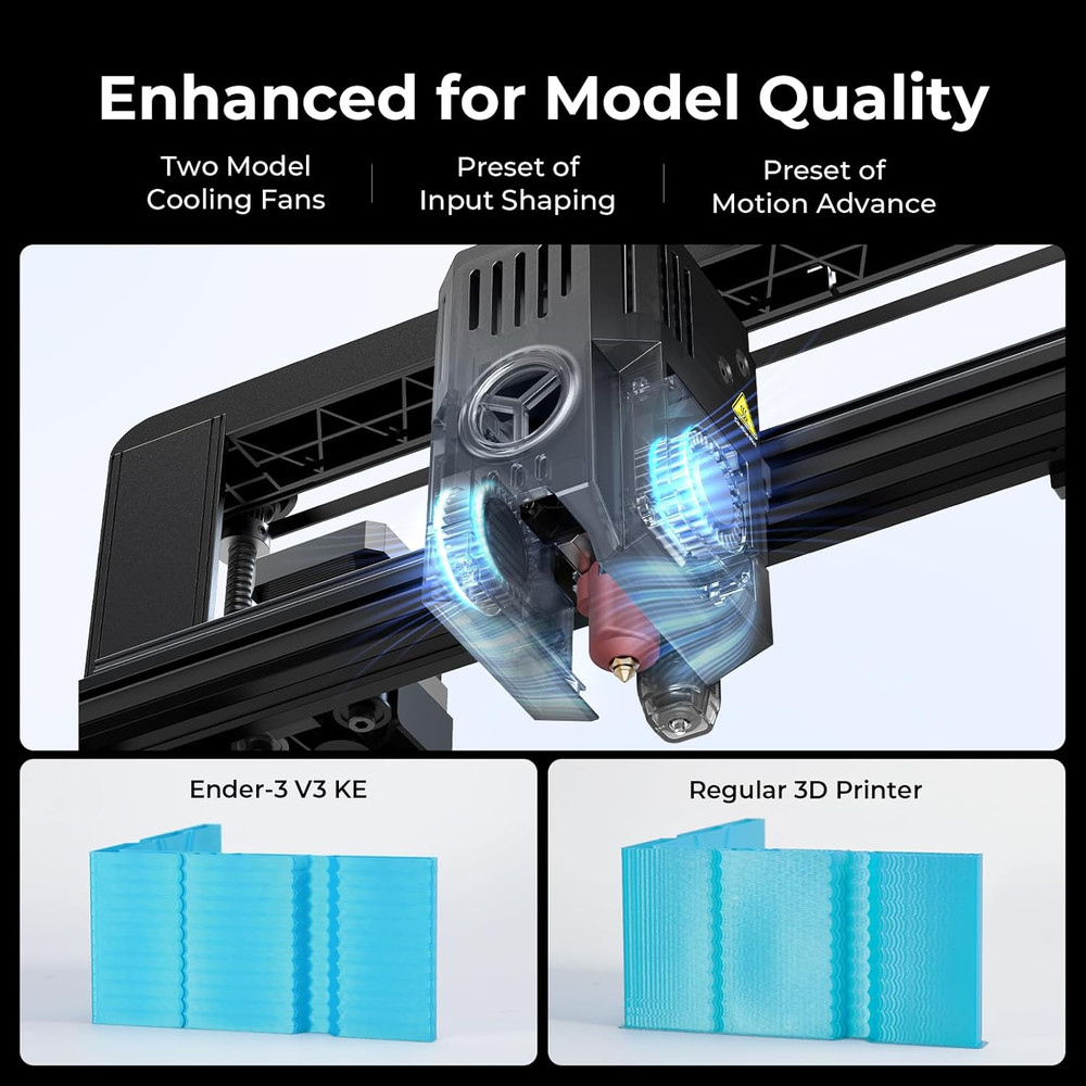 Creality Ender 3 V3 KE 3D Printer with High Speed PLA & Smart Control