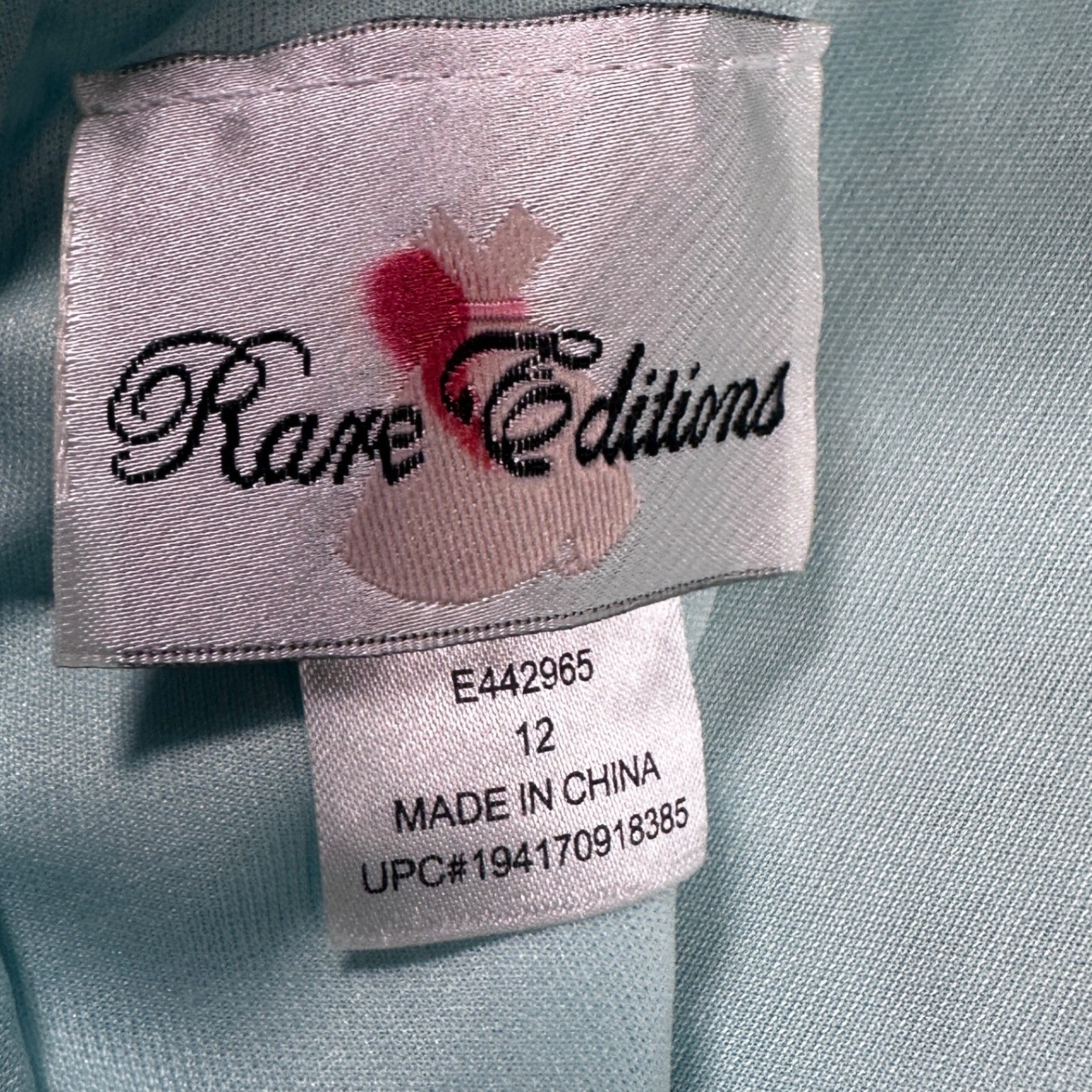 Rare Editions Aqua Blue Lace Tiered Halter Dress Girls Size 12 E442965 NWT