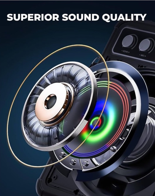 Portable Karaoke Machine with 2 microphones