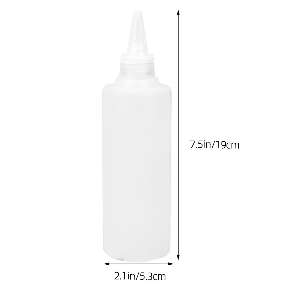 6 Pcs 250 Ml Plastic Squeeze Bottles Applicator Liquid Dispenser