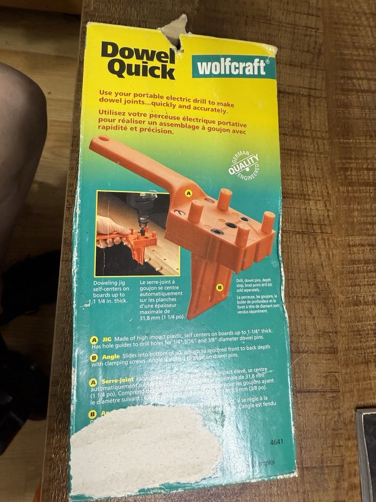 Wolfcraft Quick Dowel Make Dowel Joints Quickly and Accurately
