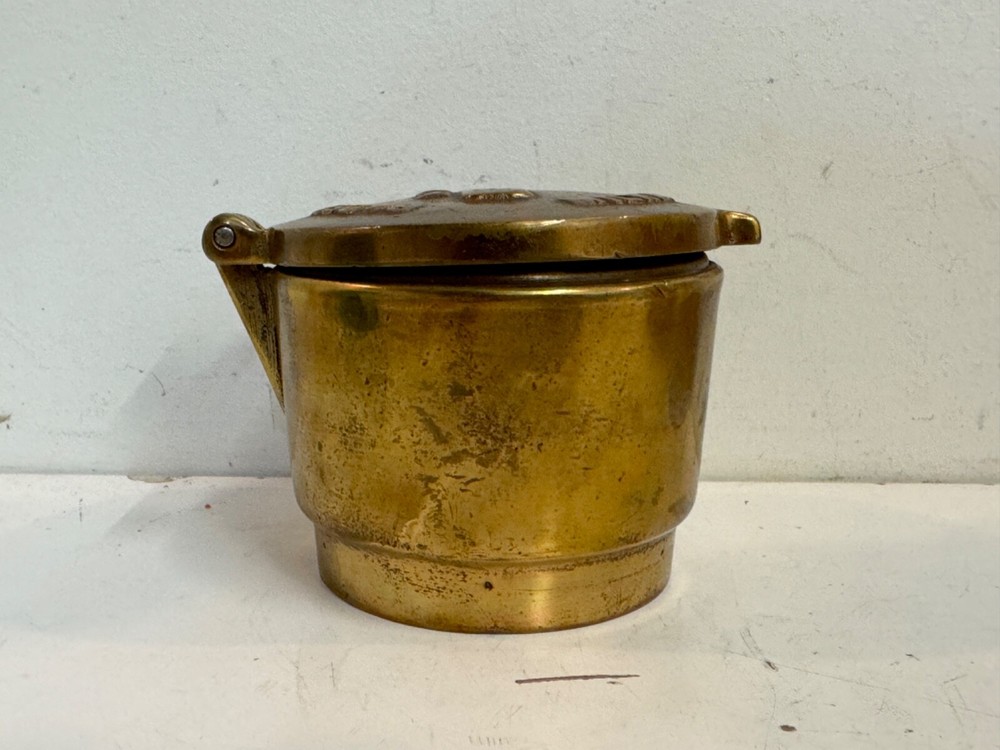 Vintage Solid Brass Badger Water Meter Cover Housing
