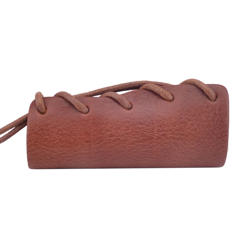 Quality Leather Axe Handle Guard Collar Holster /Axe Protector Covers, Brown