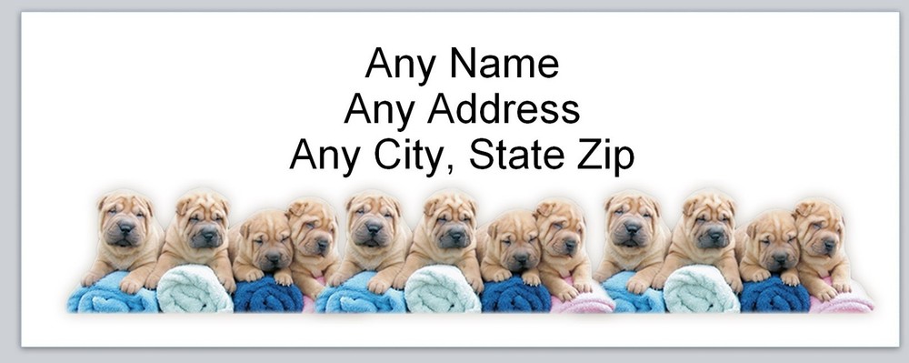 Personalized Address Labels Cute Dogs (AC 757)