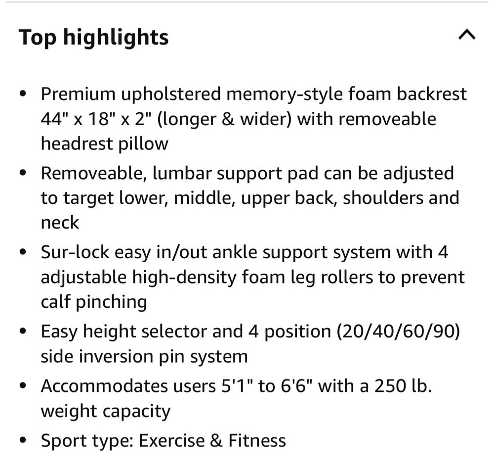 BODY VISION IT9825 PREMIUM INVERSION TABLE