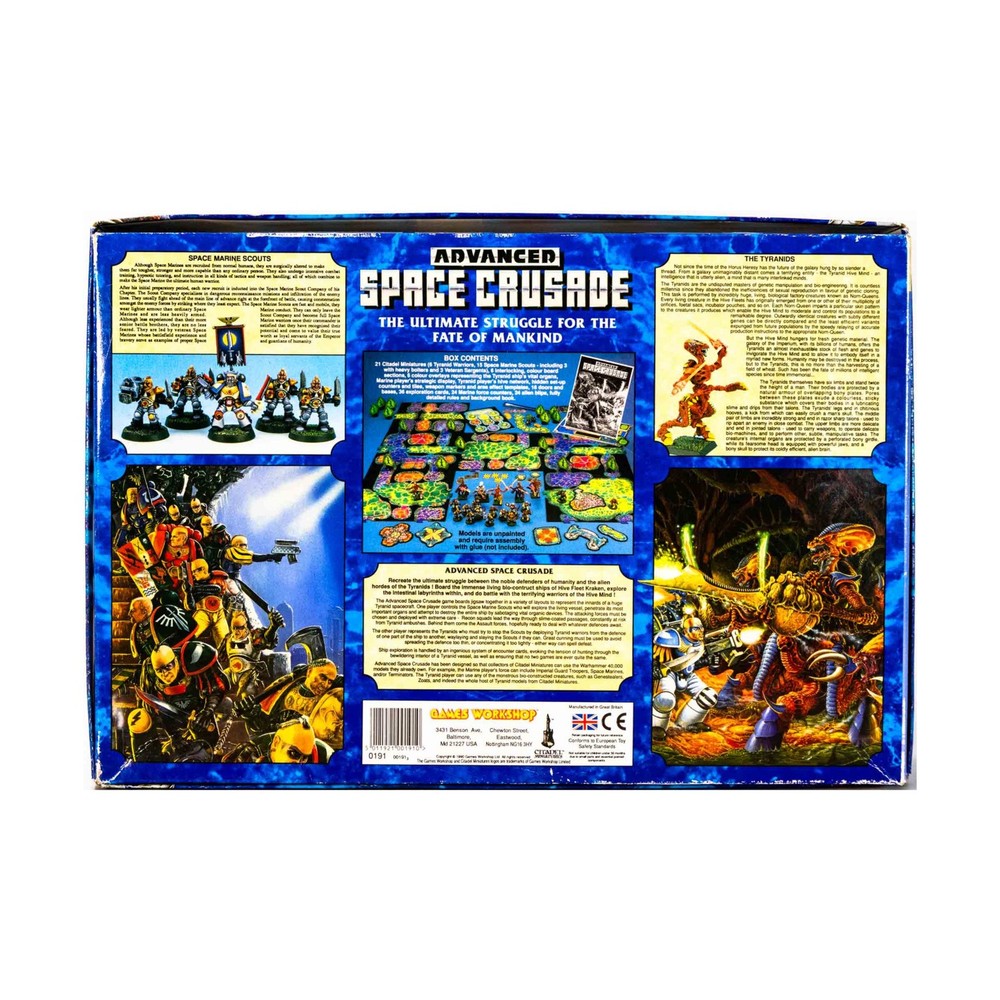 GW Boardgame Advanced Space Crusade - No Figures! Fair/VG+