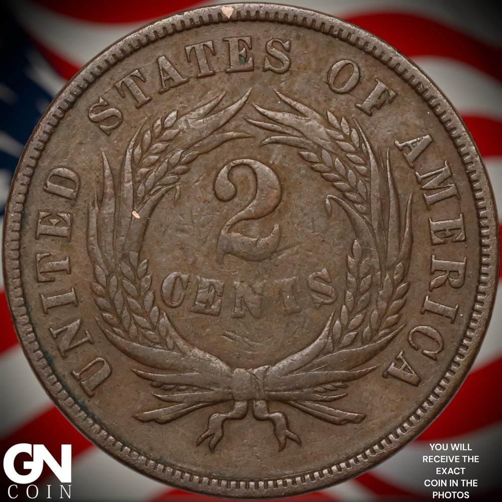 1868 2 Cent Piece A8684