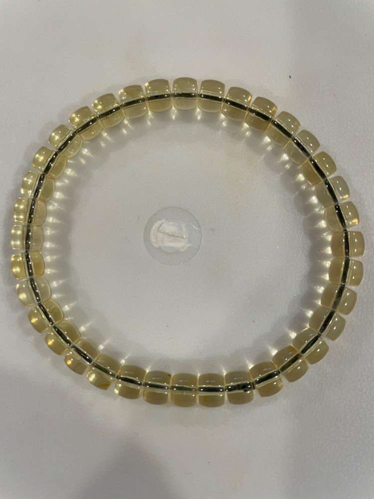 Blue amber bracelet