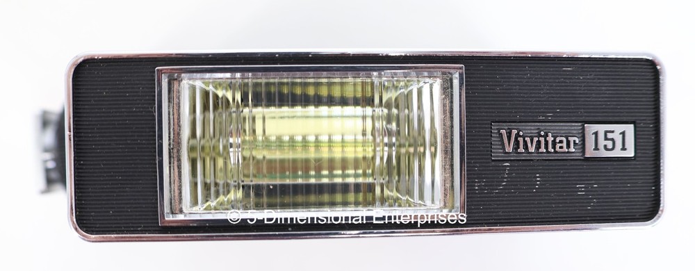 VTG Vivitar 151 Electronic Flash Unit + Case & Instructions - Missing Power Cord