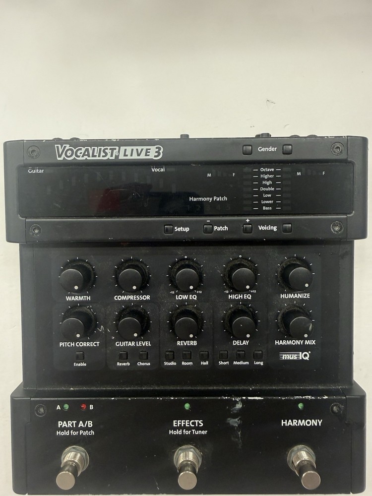 Digitech Vocalist Live 3 Vocal Multi Effects Processor Pedal + Power Supply