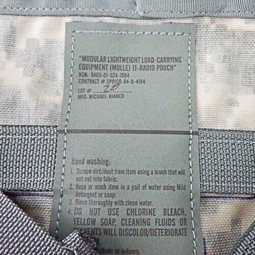 NEW US Military Issue ACU Digital Camo Radio Pouch Ruck Sack Pack MOLLE II