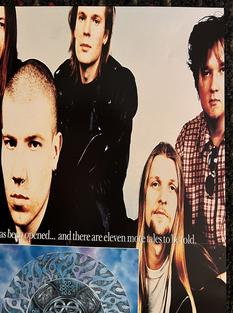 AMORPHIS Elegy 11x17 record store 2sided promo poster RELAPSE DEATH METAL 1996