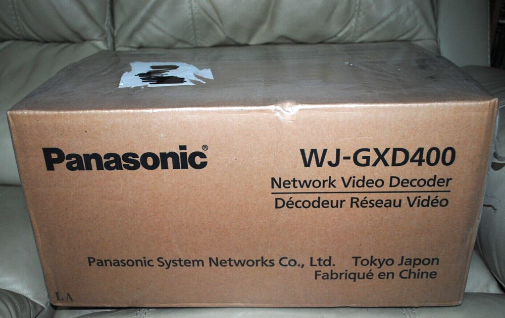 PANASONIC WJ-GXD 400 NETWORK VIDEO DECODER, FACTORY SEALED